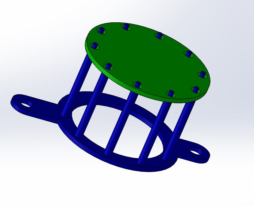 Prusa i3 MkII Extruder Fan Filter Cage