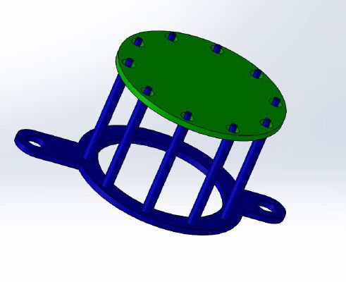 Prusa i3 MkII Extruder Fan Filter Cage | 3d print model
