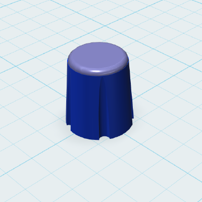 1_4 Inch Potentiometer Knob | 3d print model