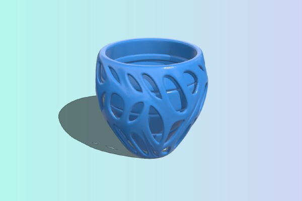 Flower Pot Organic | 3d print model