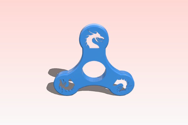 Fidget Spinner Dragon | 3d print model