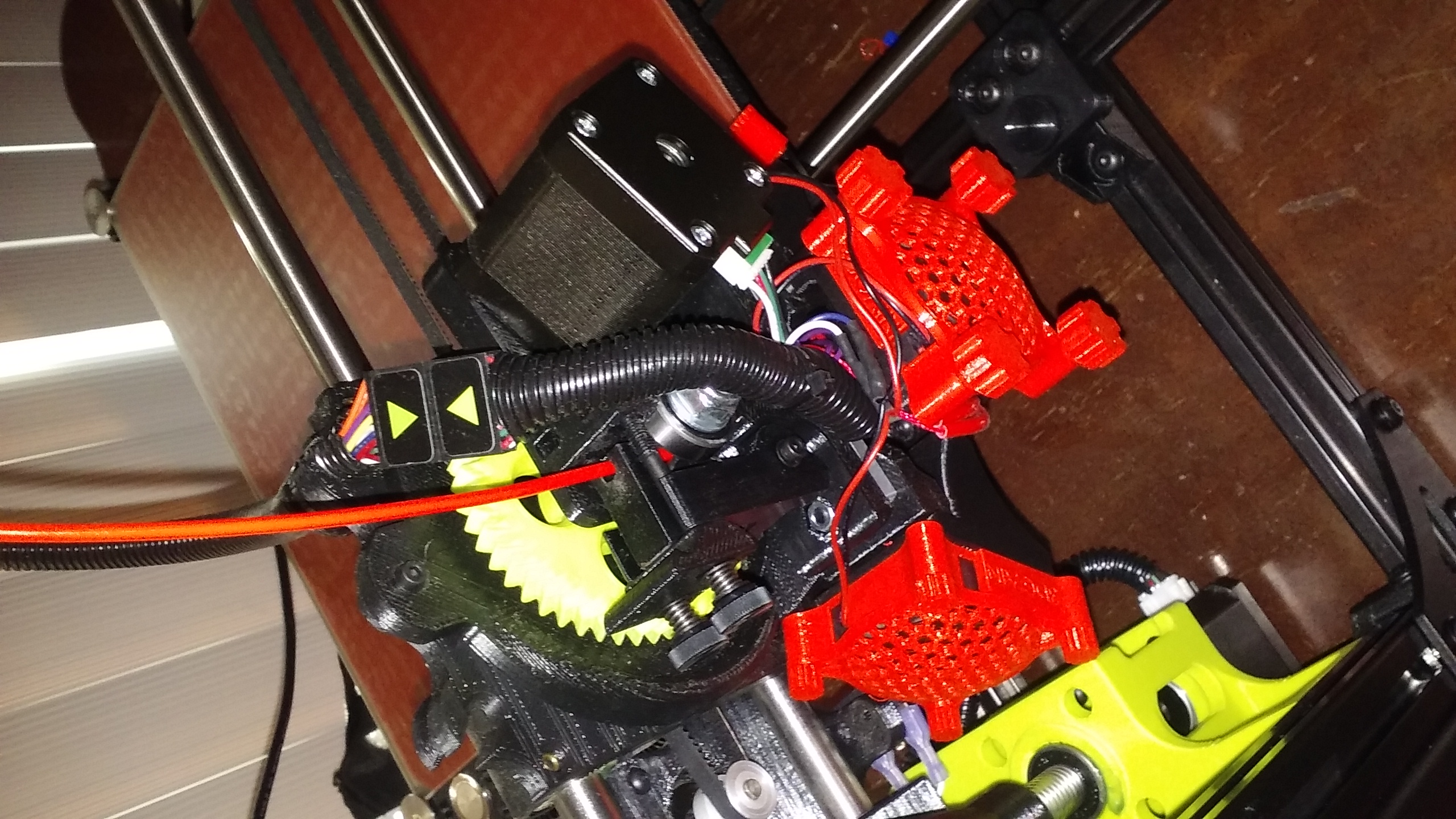 Llzbot Taz 6: Single Extruder Fan Grills and Housing and 3D screws