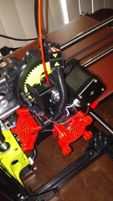 Llzbot Taz 6: Single Extruder Fan Grills and Housing and 3D screws | 3d print model