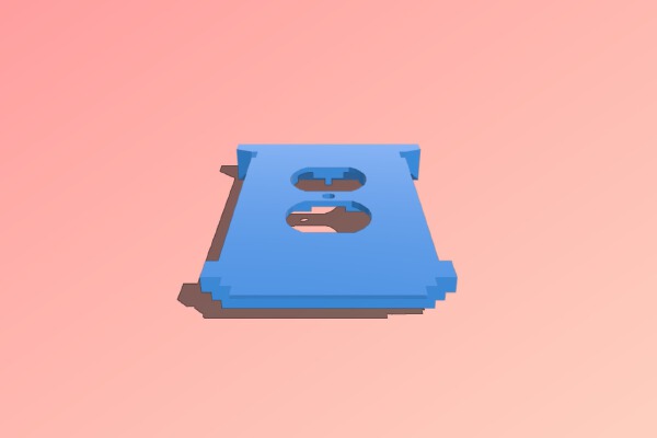 tardis outlet cover | 3d print model