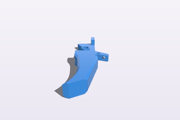 Airsoft AEG V2 Adjustable trigger | 3d print model