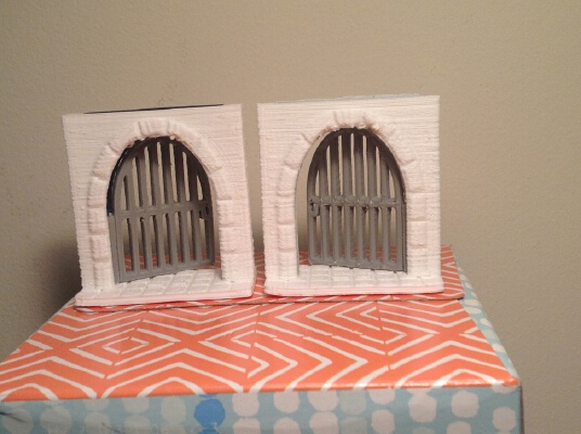 Barred Door - DungeonDoor REMIX | 3d print model