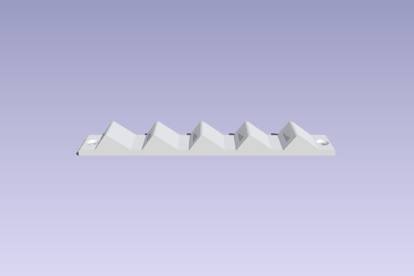 USB (5x) holder _ wall mount | 3d print model