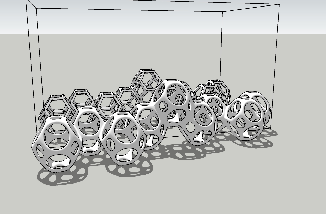 Polyhedral Menorah (FOR USE WITH LEDs, NOT CANDLES!)