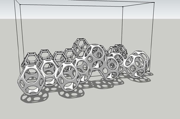 Polyhedral Menorah (FOR USE WITH LEDs, NOT CANDLES!) | 3d print model