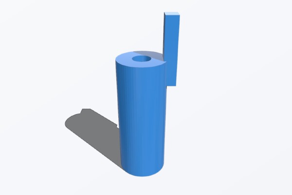 KMX trike brake pulley sealing plug - Handlebar end | 3d print model
