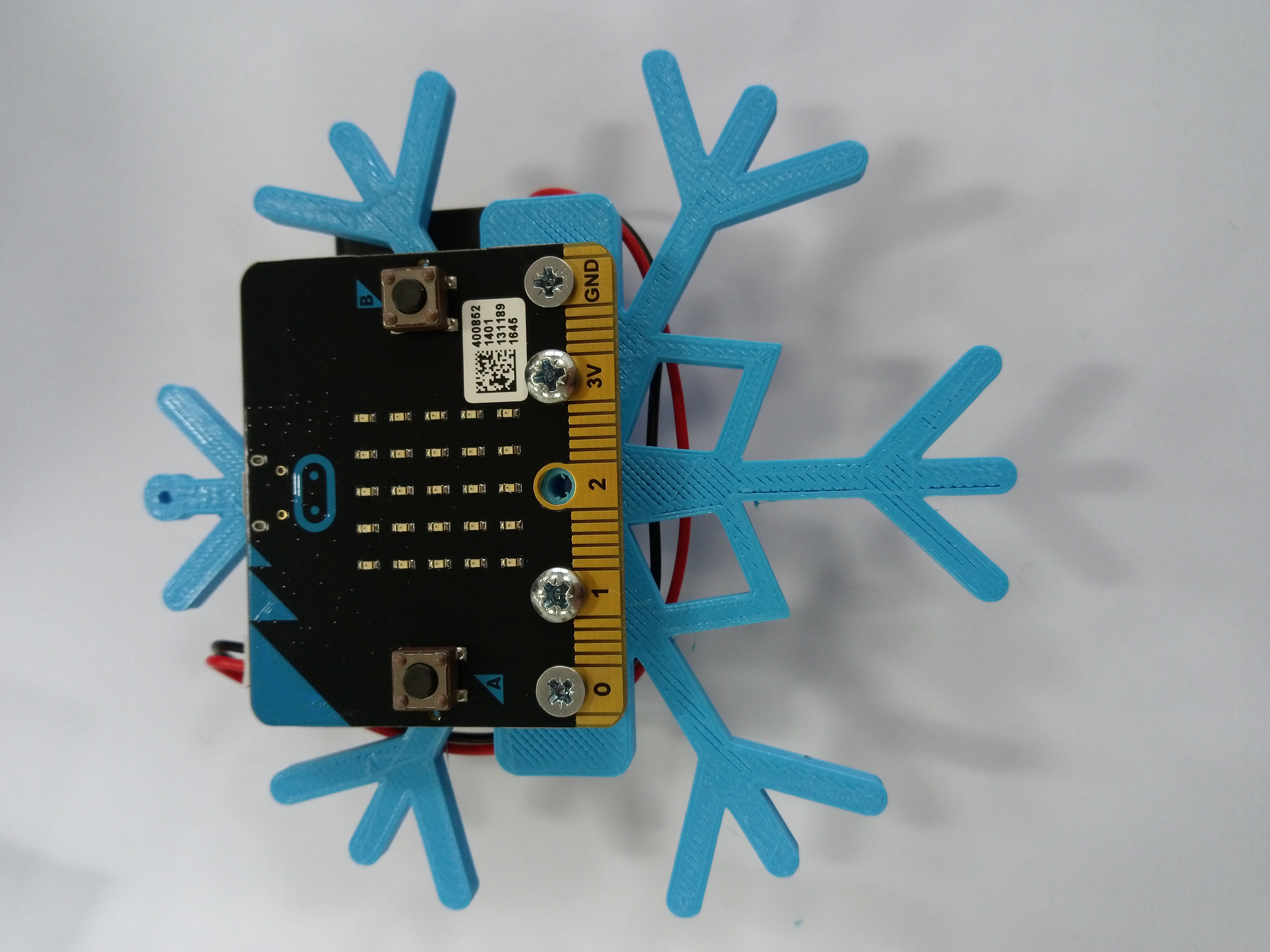 BBC microbit snowflake Christmas decoration