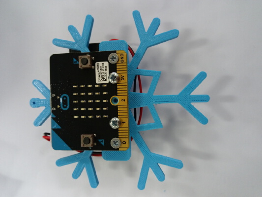 BBC microbit snowflake Christmas decoration | 3d print model