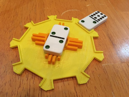 New Mexican Train Dominoes hub | 3d print model