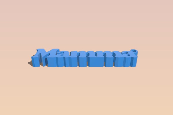 portachiavi mamma | 3d print model