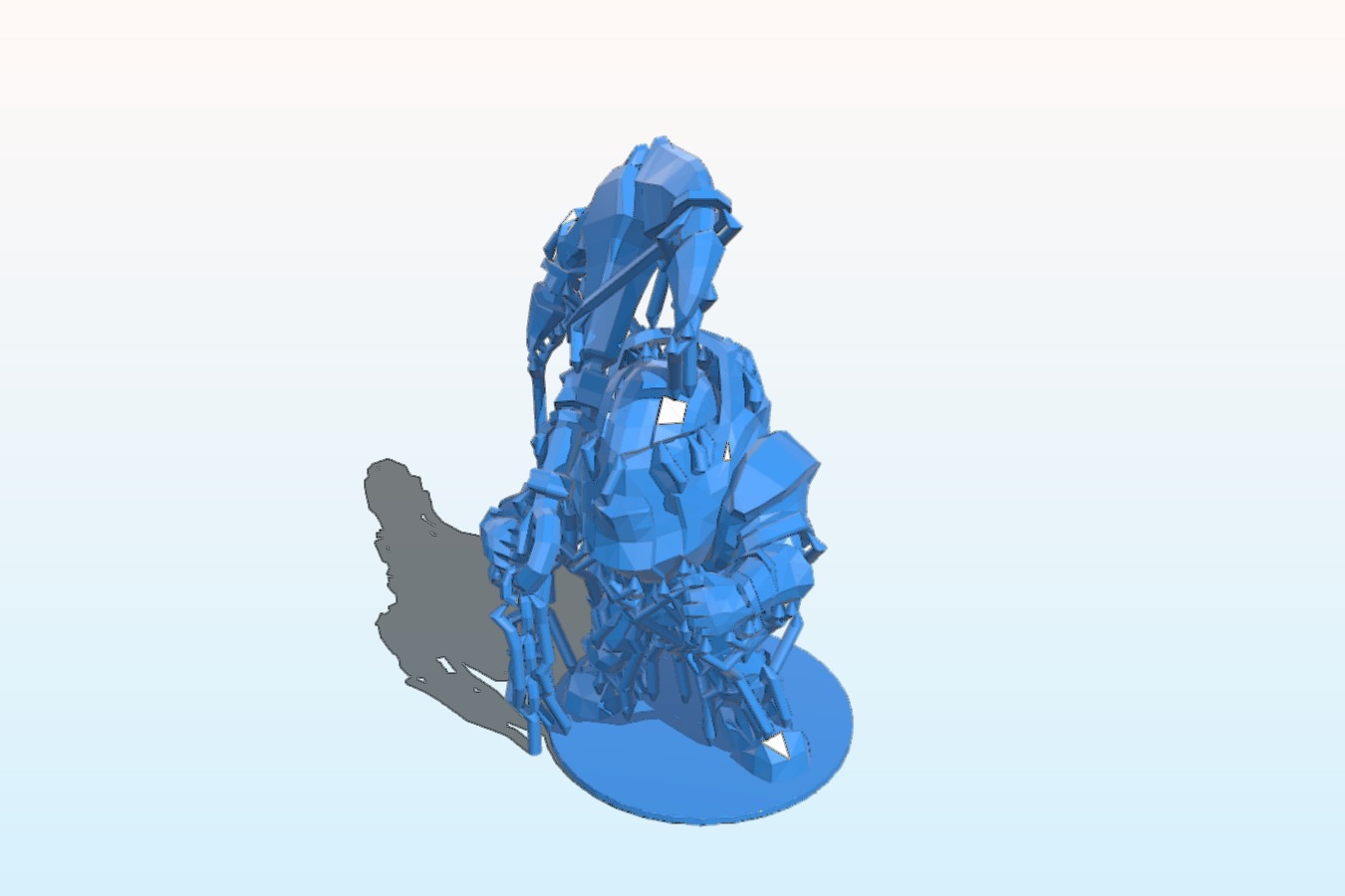 Nautilus with base and supports