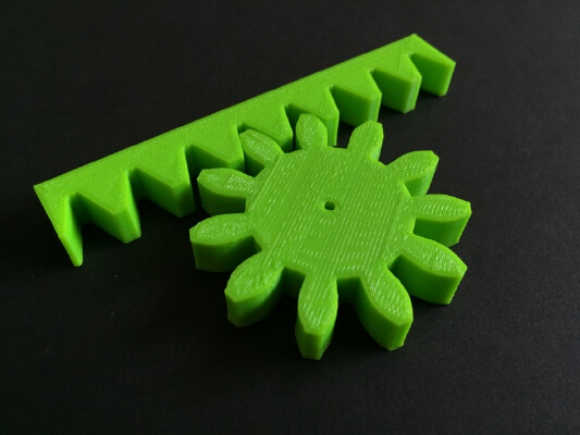 Rack and Pinion | 3d print model