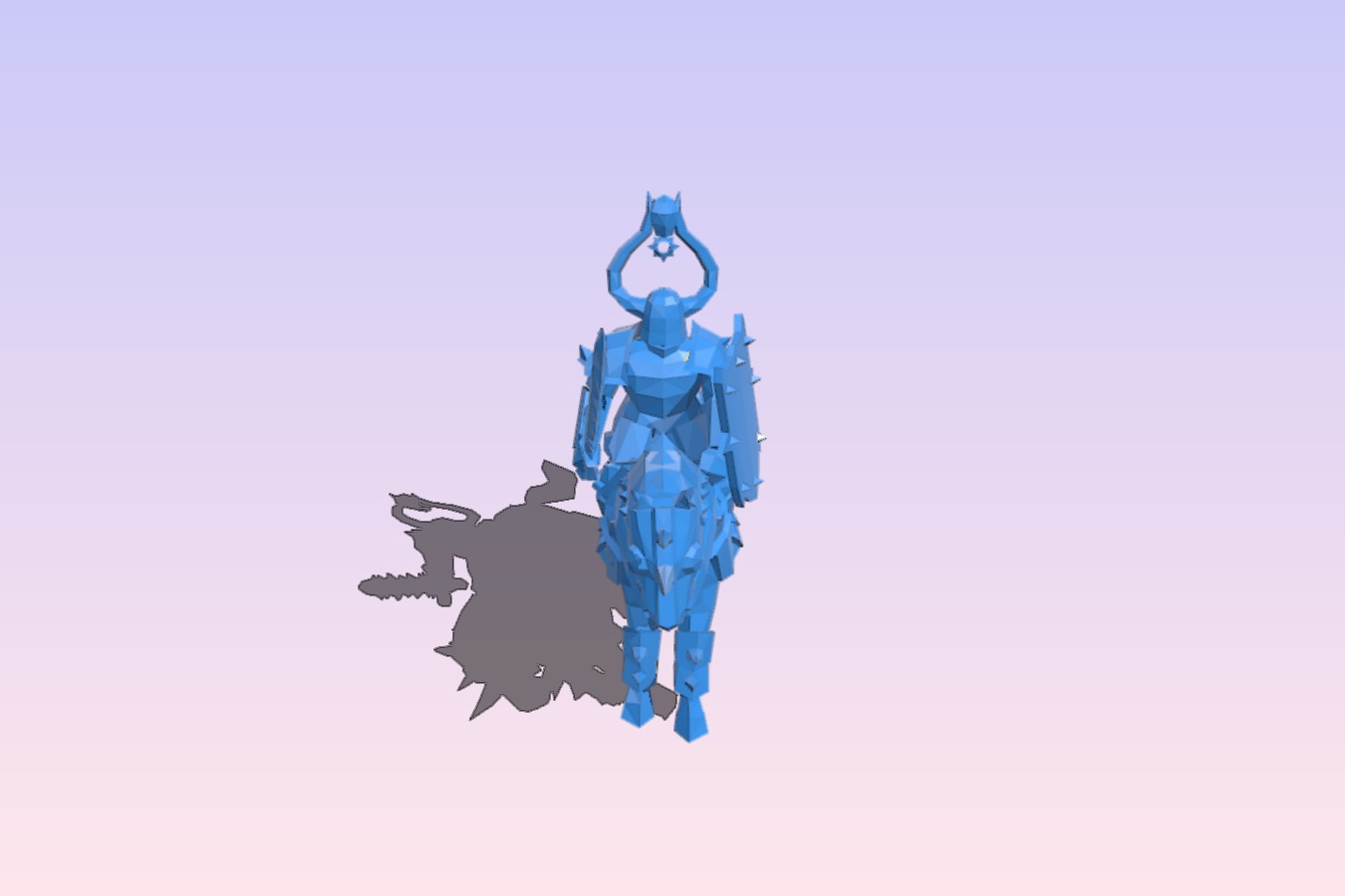 Doom Knight - chaos - tm - low poly