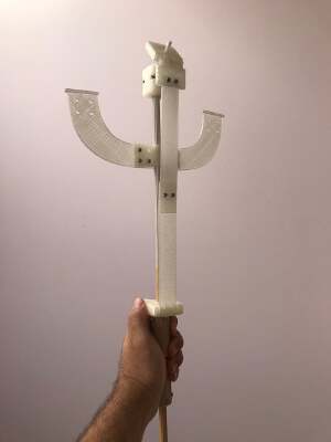 Turning-Nodding Mechanism for Puppet Head | 3d print model