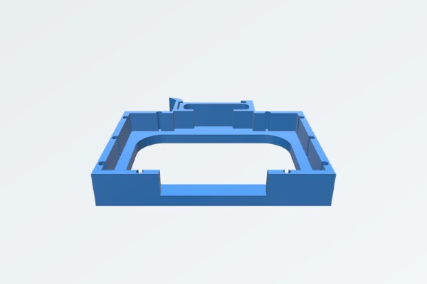 DIN Edge Mount for 1_2 Height Breadboard | 3d print model