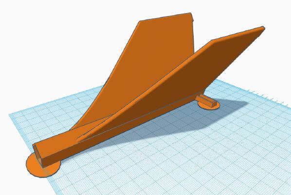 Small wind turbine MK2 Remix 2 V tail fin | 3d print model