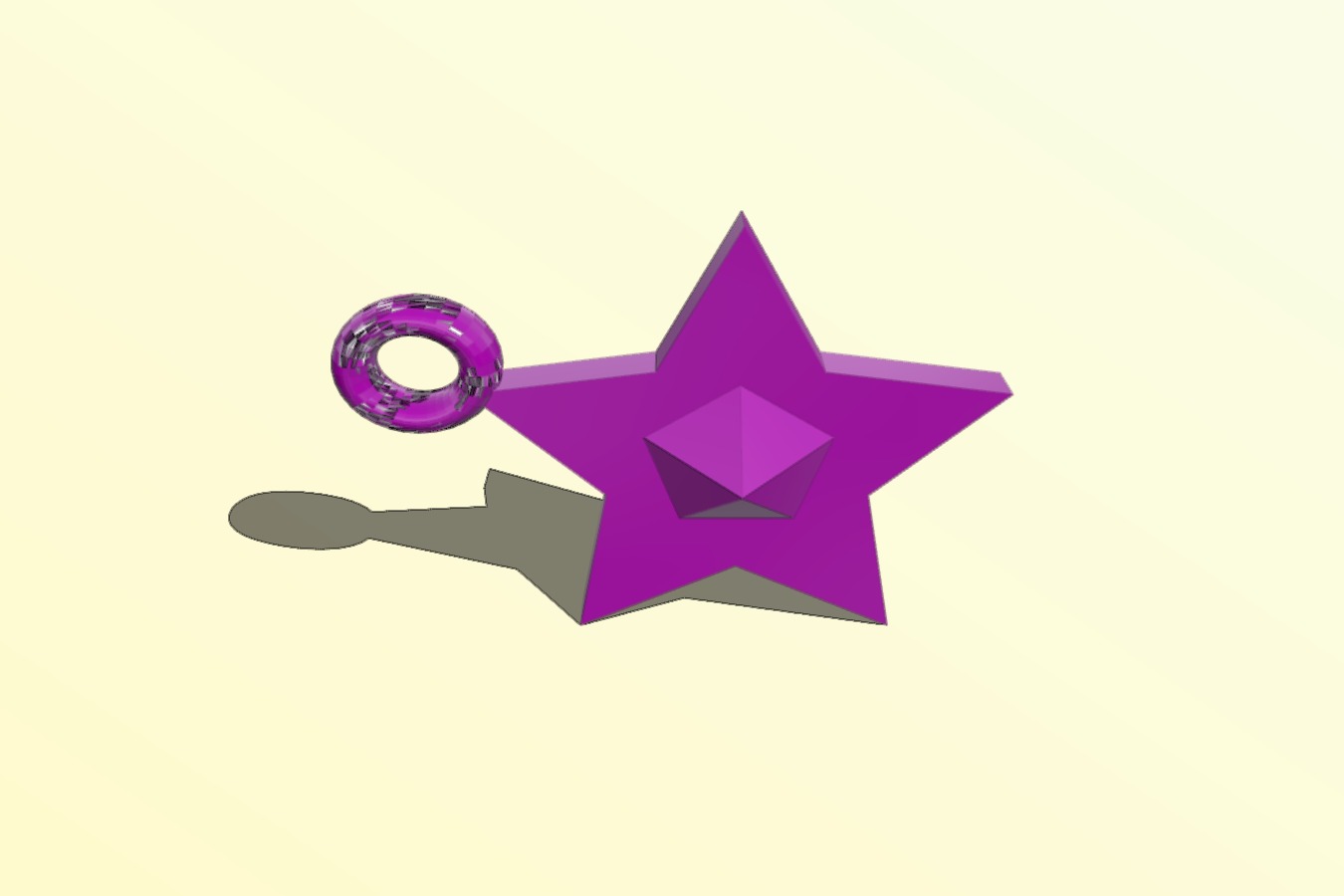 star pendant yellow default colour