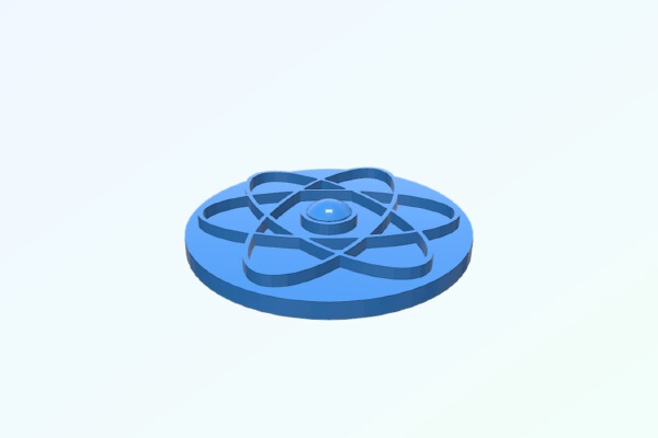 Atom Coin | 3d print model