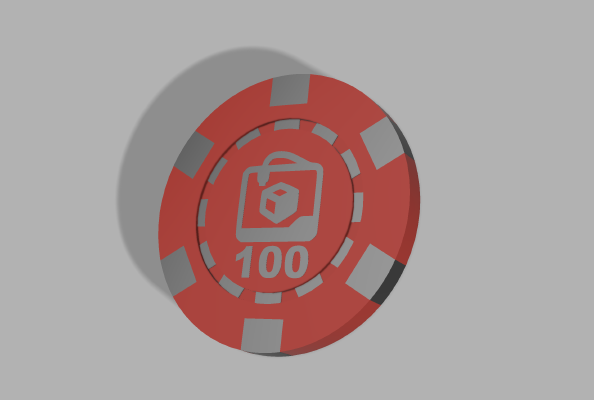 Dual Color Poker Chip | 3d print model