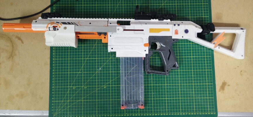 Nerf Modulus Mk2 Flared Mag Well | 3d print model