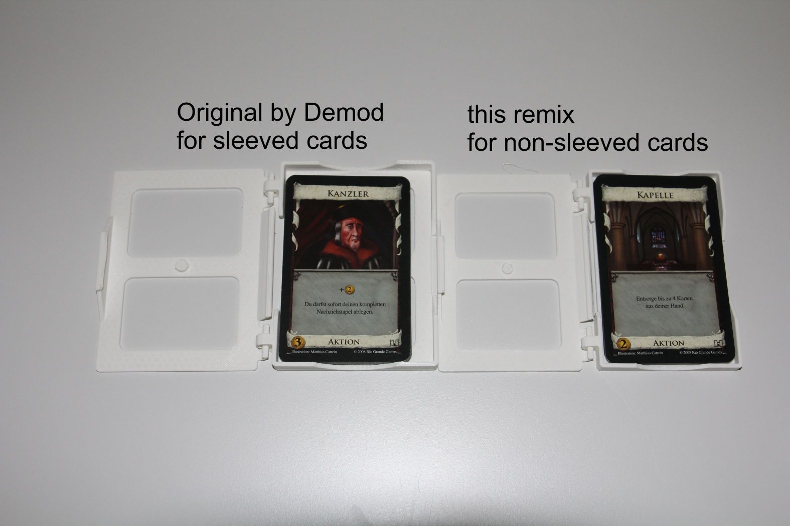 Dominion Card Cases for non-sleeved cards, storage and gameplay