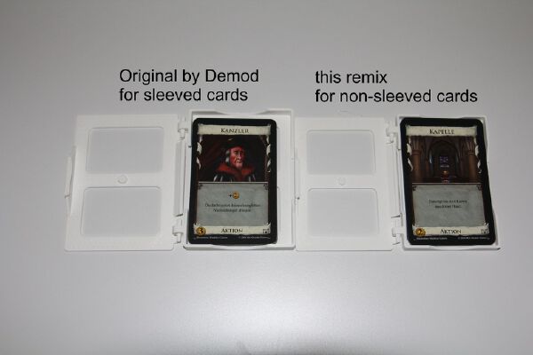 Dominion Card Cases for non-sleeved cards, storage and gameplay | 3d print model