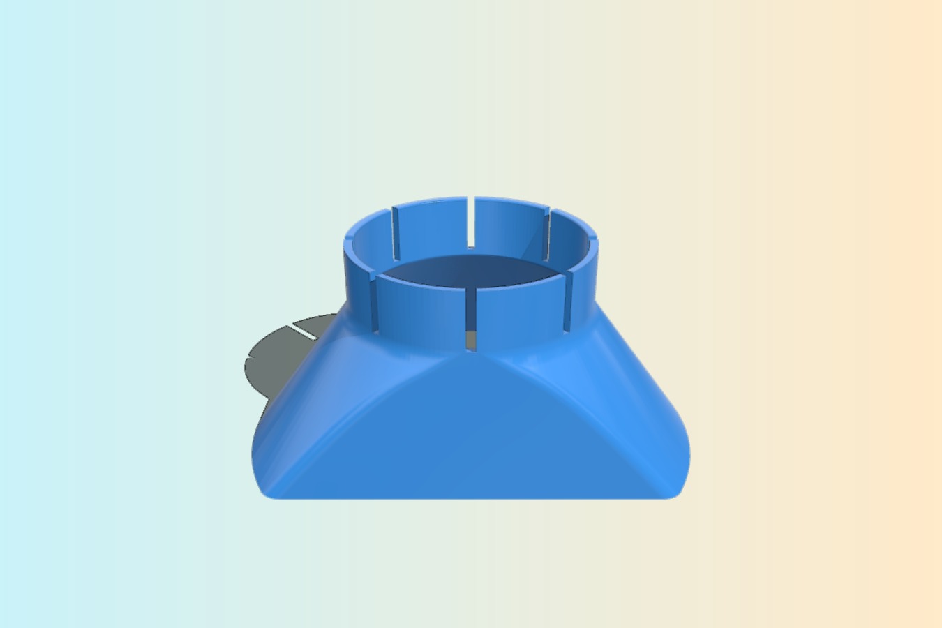 Chip shield for CNC machine (for 52mm diameter spindle)