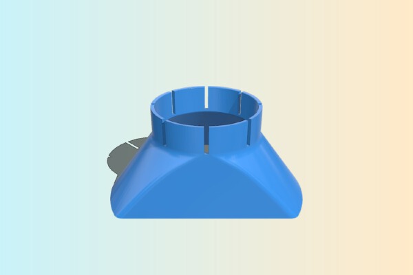 Chip shield for CNC machine (for 52mm diameter spindle) | 3d print model