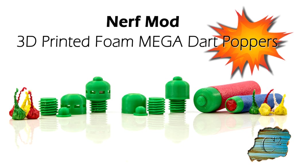 Nerf MEGA Explosive Tips - Party Snap Foam Dart Tips