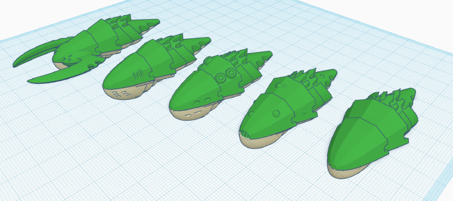 Tyranid Kraken Ship | 3d print model
