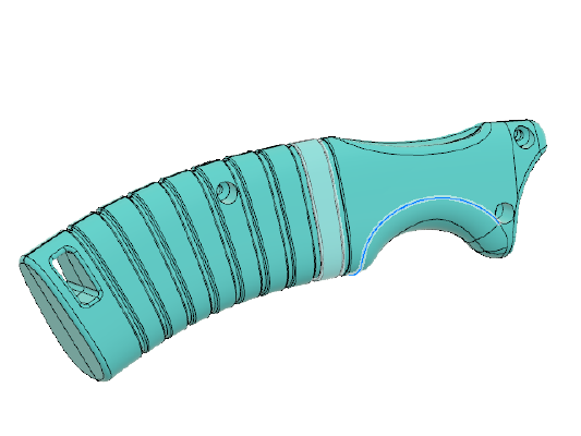 Ergonomic Hacksaw Handle w_3mm screws | 3d print model