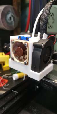 Anycubic Mega Zero 1.0 & 2.0 - "Gauge Against The Machine" - Hood & Fan duct with DTI mount | 3d print model