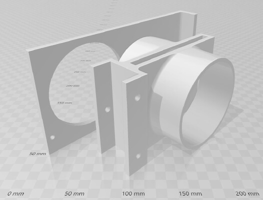 4 inch dust collection blast gate | 3d print model