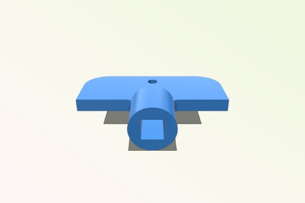 Water tap key | 3d print model