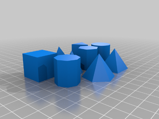 Geometry learning shapes | 3d print model
