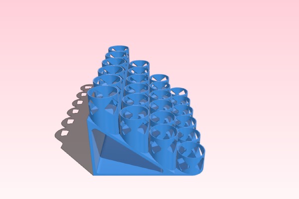 Tamiya 24 slot paint rack flat | 3d print model