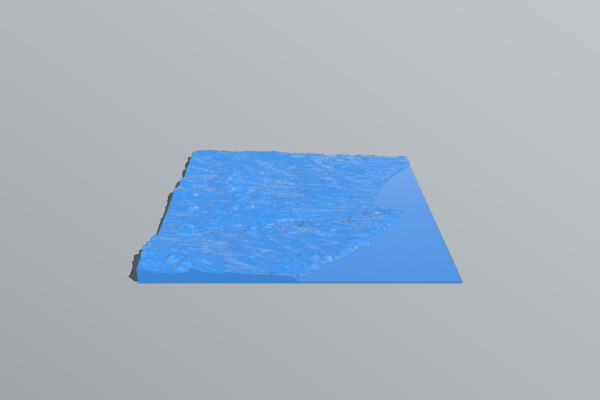 Aberdeen topgraphical model | 3d print model