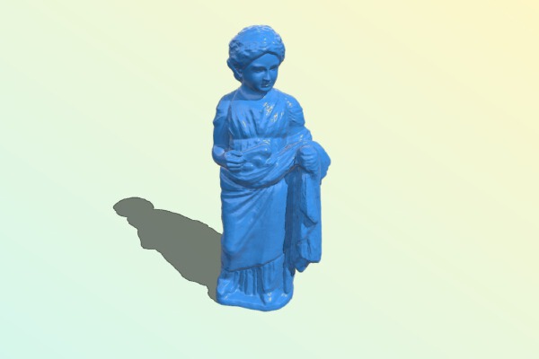 Girl with bunny | 3d print model
