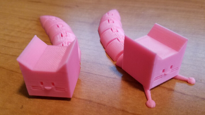 Kitty Snake and Kitty Slug | 3d print model