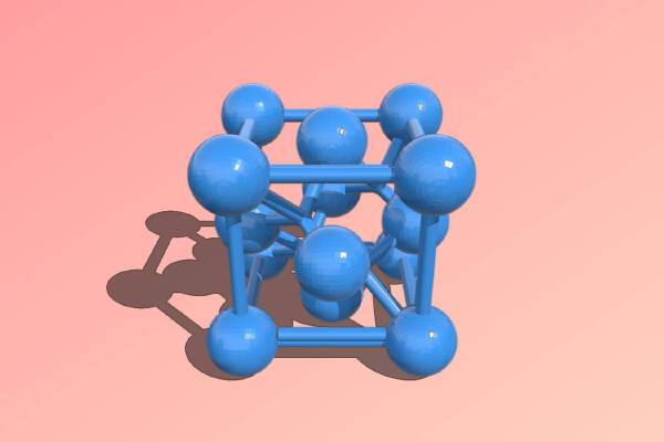 Zinc Blende unit cell | 3d print model