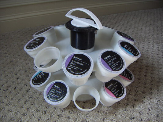 K-Cup holder carousel - stackable and rotatable | 3d print model
