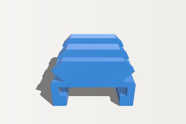 Nerf Perses Ventral Picatinny Rail | 3d print model