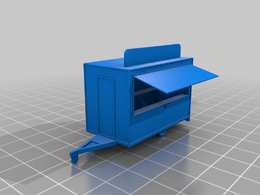 Imbisswagen Food Truck H0 scale 1:87 | 3d print model