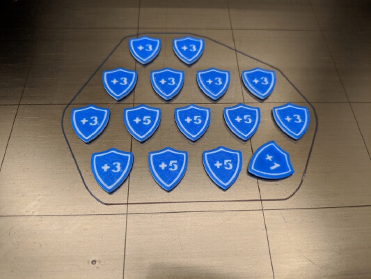 KeyForge double-sided token set | 3d print model