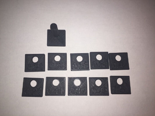Post and Hole Fit Test | 3d print model