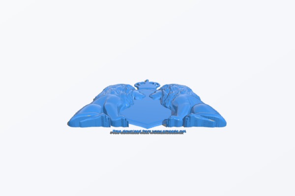 Pattern decor design lion | 3d print model